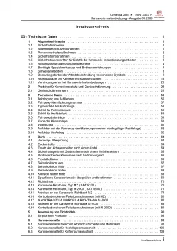 SEAT Cordoba 6L (02-08) Karosserie Instandsetzung Unfall Reparaturanleitung PDF