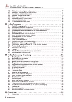 SEAT Cordoba 6L (02-08) 4-Zyl. 1,6l Benzinmotor 2V 100 PS Reparaturanleitung PDF