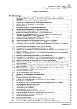 SEAT Exeo Typ 3R 2008-2013 Heizung Belüftung Klimaanlage Reparaturanleitung PDF