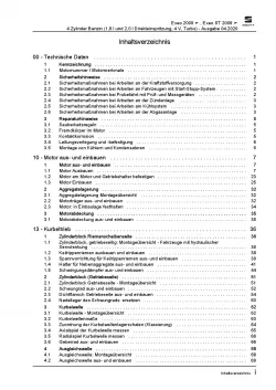 SEAT Exeo 3R (08-13) 4-Zyl. 1,8l 2,0l Benzinmotor 120-211 PS Reparaturanleitung