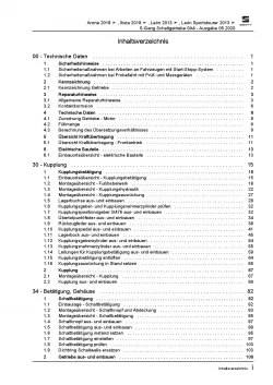SEAT Ibiza 6F (17-21) 5 Gang Schaltgetriebe 0A4 Kupplung Reparaturanleitung PDF