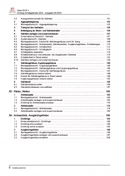 SEAT Ibiza 6F (17-21) 6 Gang Schaltgetriebe 0DQ Kupplung Reparaturanleitung PDF