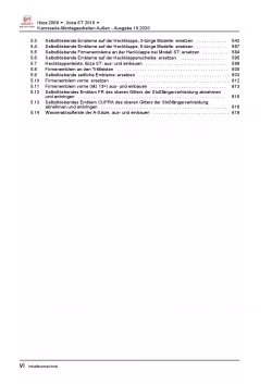 SEAT Ibiza Typ 6J 2008-2015 Karosserie Montagearbeiten Außen Reparaturanleitung