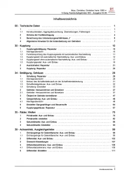 SEAT Ibiza 6K (99-02) 5 Gang Schaltgetriebe 085 Kupplung Reparaturanleitung PDF