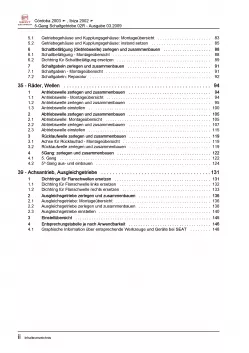 SEAT Ibiza 6L (01-08) 5 Gang Schaltgetriebe 02R Kupplung Reparaturanleitung PDF