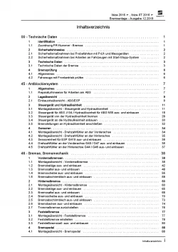 SEAT Ibiza Typ 6P 2015-2017 Bremsanlagen Bremsen System Reparaturanleitung PDF