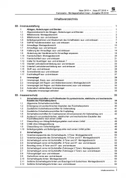 SEAT Ibiza 6P 2015-2017 Karosserie Montagearbeiten Innen Reparaturanleitung PDF