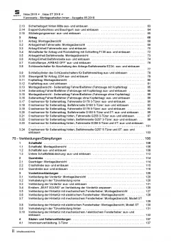 SEAT Ibiza 6P 2015-2017 Karosserie Montagearbeiten Innen Reparaturanleitung PDF