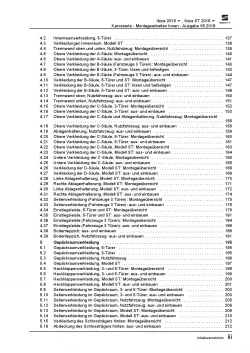 SEAT Ibiza 6P 2015-2017 Karosserie Montagearbeiten Innen Reparaturanleitung PDF