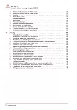 SEAT Inca Typ 9K 1995-2004 Fahrwerk Achsen Lenkung Reparaturanleitung PDF