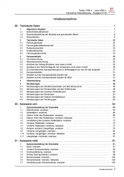 SEAT Leon 1M 1999-2006 Karosserie Unfall Instandsetzung Reparaturanleitung PDF