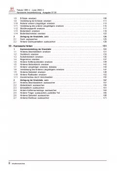 SEAT Leon 1M 1999-2006 Karosserie Unfall Instandsetzung Reparaturanleitung PDF