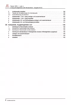 SEAT Leon 1M 1999-2006 6 Gang Schaltgetriebe 02M AWD 4WD Reparaturanleitung PDF