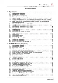 SEAT Leon 1M 1999-2006 4 CV Einspritz- Zündanlage 75 PS Reparaturanleitung PDF