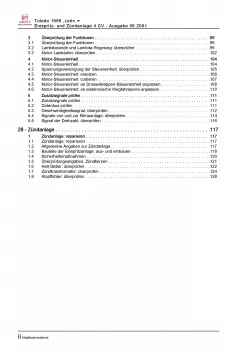 SEAT Leon 1M 1999-2006 4 CV Einspritz- Zündanlage 75 PS Reparaturanleitung PDF