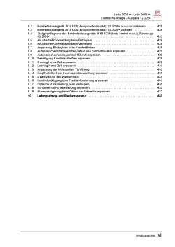 SEAT Leon 1P (05-12) Elektrische Anlage Elektrik Systeme Reparaturanleitung PDF