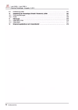 SEAT Leon Typ 1P 2005-2012 Heizung Belüftung Klimaanlage Reparaturanleitung PDF