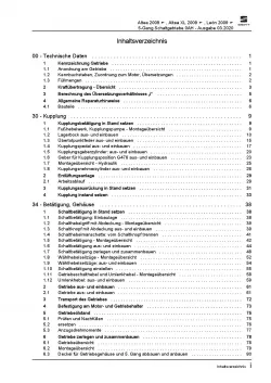 SEAT Leon 1P 2005-2012 5 Gang Schaltgetriebe 0AH Kupplung Reparaturanleitung PDF