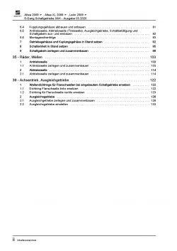 SEAT Leon 1P 2005-2012 5 Gang Schaltgetriebe 0AH Kupplung Reparaturanleitung PDF