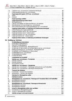 SEAT Leon 1P 2005-2012 6 Gang Schaltgetriebe 02Q Kupplung Reparaturanleitung PDF