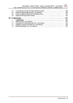 SEAT Leon 1P 2005-2012 4-Zyl. Dieselmotor TDI 140-170 PS Reparaturanleitung PDF