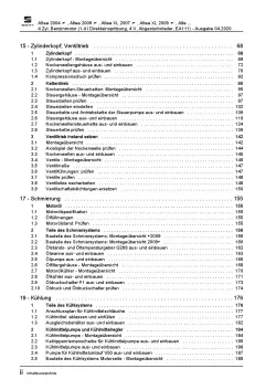 SEAT Leon Typ 1P 2005-2012 4-Zyl. Benzinmotor 4V 125 PS Reparaturanleitung PDF