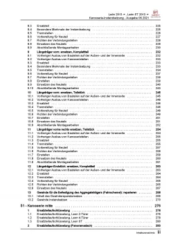 SEAT Leon 5F 2012-2020 Karosserie Unfall Instandsetzung Reparaturanleitung PDF