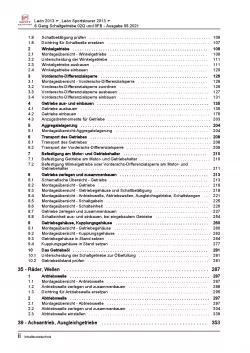 SEAT Leon 5F 2012-2020 6 Gang Schaltgetriebe 02Q 0FB Reparaturanleitung PDF