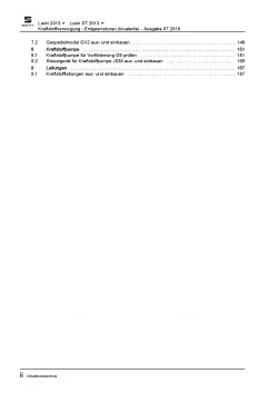 SEAT Leon 5F 2012-2020 Erdgasmotoren Kraftstoffversorgung Reparaturanleitung PDF