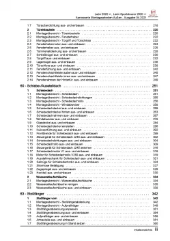 SEAT Leon Typ KL ab 2019 Karosserie Montagearbeiten Außen Reparaturanleitung PDF
