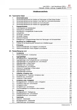 SEAT Leon Typ KL ab 2019 Fahrwerk Achsen Lenkung Reparaturanleitung PDF