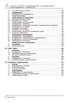 SEAT Leon KL ab 2019 5 Gang Schaltgetriebe 0AH Kupplung Reparaturanleitung PDF
