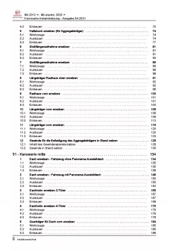 SEAT Mii AA 2011-2019 Karosserie Unfall Instandsetzung Reparaturanleitung PDF