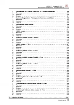 SEAT Mii AA 2011-2019 Karosserie Unfall Instandsetzung Reparaturanleitung PDF