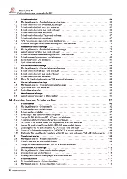 Seat Tarraco ab 2018 Elektrische Anlage Elektrik Systeme Reparaturanleitung PDF