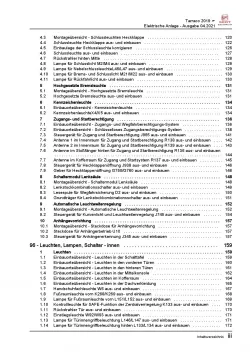 Seat Tarraco ab 2018 Elektrische Anlage Elektrik Systeme Reparaturanleitung PDF