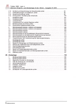 SEAT Toledo (98-04) Motronic Einspritz- Zündanlage 150 PS Reparaturanleitung PDF