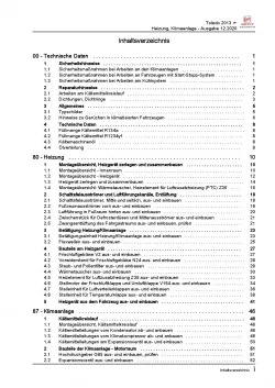 SEAT Toledo KG 2012-2019 Heizung Belüftung Klimaanlage Reparaturanleitung PDF