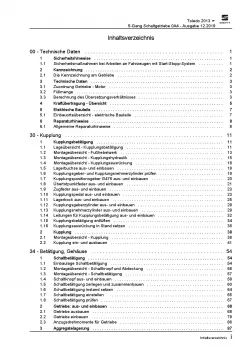 SEAT Toledo Typ KG (12-19) 5 Gang Schaltgetriebe 0A4 Kupplung Reparaturanleitung