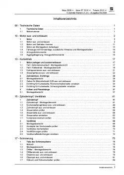 SEAT Toledo Typ KG 2012-2019 3-Zyl. 1,2l Benzinmotor 60-75 PS Reparaturanleitung