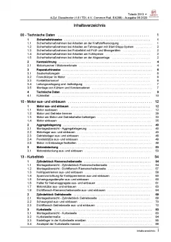 SEAT Toledo KG (12-19) 4-Zyl. 1,6l Dieselmotor TDI 115 PS Reparaturanleitung PDF