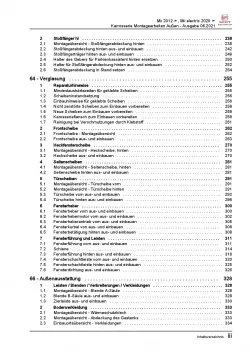 SEAT eMii Typ KE ab 2019 Karosserie Montagearbeiten Außen Reparaturanleitung PDF