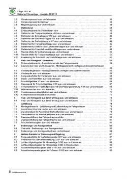 SKODA Citigo Typ NF 2011-2020 Heizung Belüftung Klimaanlage Reparaturanleitung