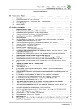 SKODA Fabia Typ 5J 2006-2014 Bremsanlagen Bremsen System Reparaturanleitung