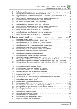 SKODA Fabia Typ 5J 2006-2014 Bremsanlagen Bremsen System Reparaturanleitung PDF