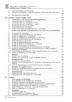 SKODA Fabia 5J 2006-2014 Elektrische Anlage Elektrik Systeme Reparaturanleitung