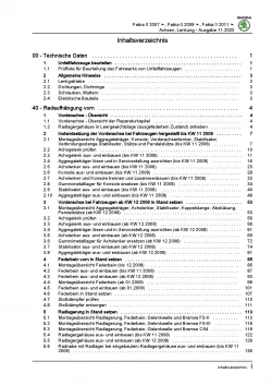 SKODA Fabia Typ 5J 2006-2014 Fahrwerk Achsen Lenkung Reparaturanleitung