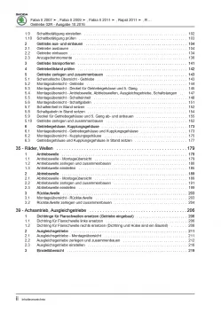 SKODA Fabia 5J (06-14) 5 Gang Schaltgetriebe 02R Kupplung Reparaturanleitung PDF