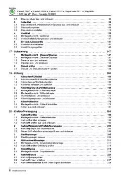 SKODA Fabia 5J 2006-2014 4-Zyl. 1,6l Benzinmotor 105 PS Reparaturanleitung PDF