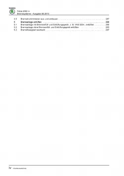 SKODA Fabia Typ 6Y 1999-2007 Bremsanlagen Bremsen System Reparaturanleitung PDF